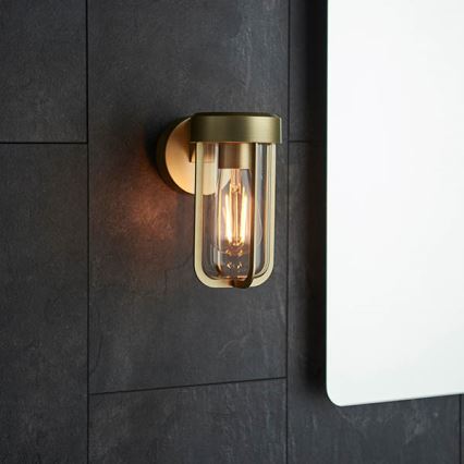Endon 92855 - Bathroom wall light 1xE27/6W/230V IP44 Brass