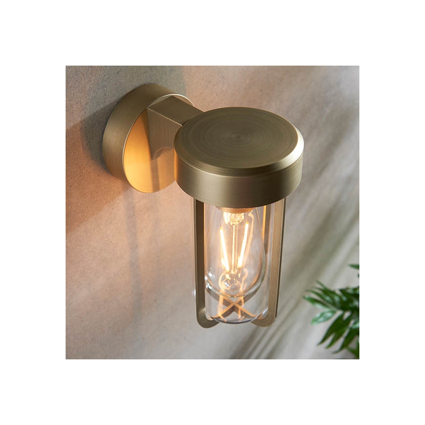Endon 92855 - Bathroom wall light 1xE27/6W/230V IP44 Brass