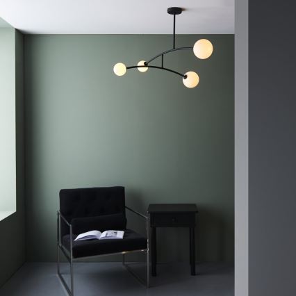 Endon 92940 - BALANCE Rod Pendant 4xG9/3W/230V Black