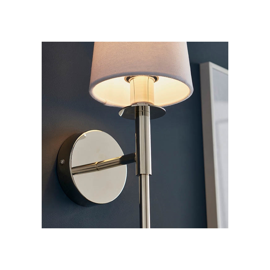 Endon 92949 - Wall lamp 1xE14/6W/230V white/polished chrome