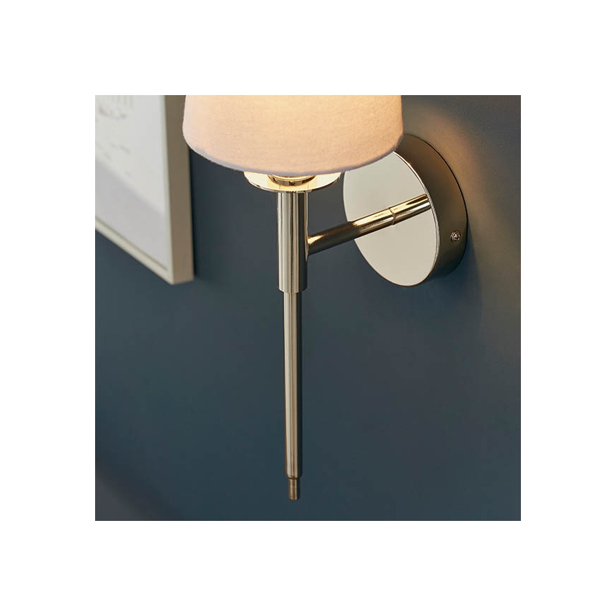 Endon 92949 - Wall lamp 1xE14/6W/230V white/polished chrome