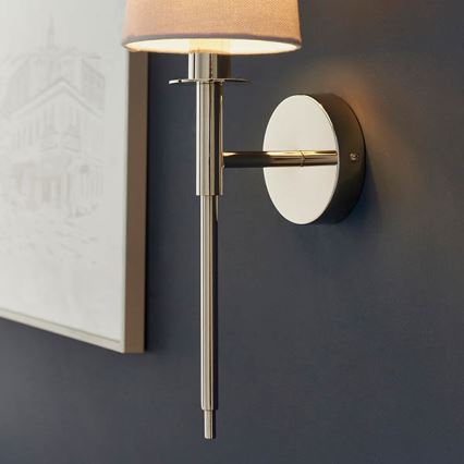 Endon 92949 - Wall lamp 1xE14/6W/230V white/polished chrome