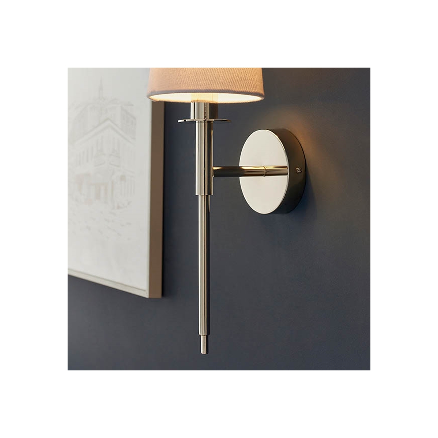 Endon 92949 - Wall lamp 1xE14/6W/230V white/polished chrome