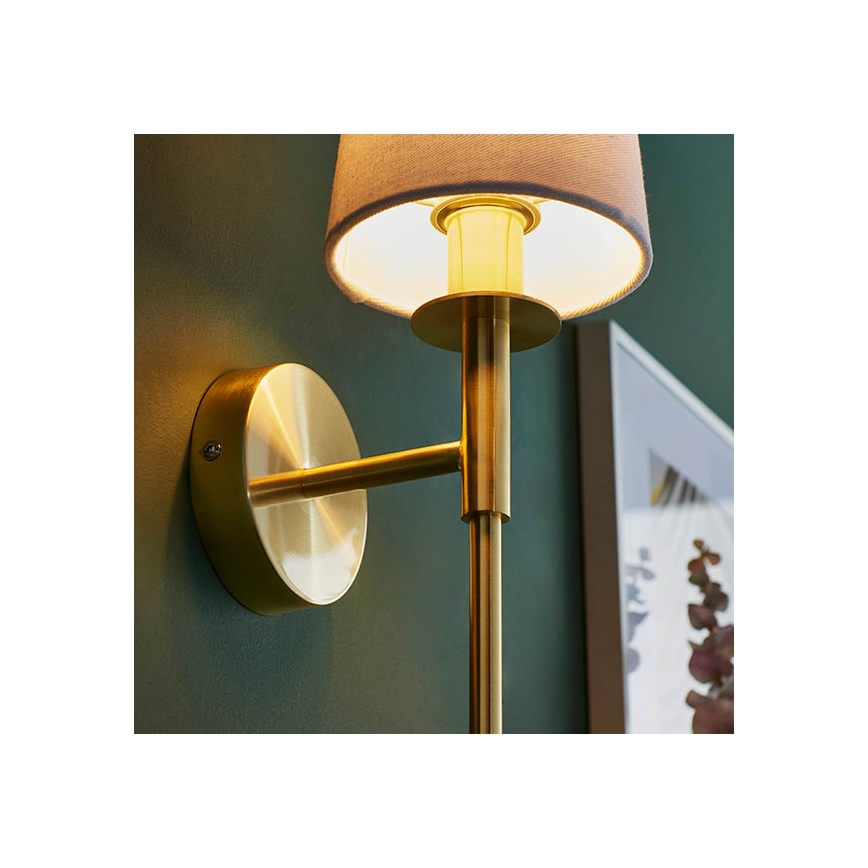 Endon 92955 - Wall Light 1xE14/6W/230V White/Gold