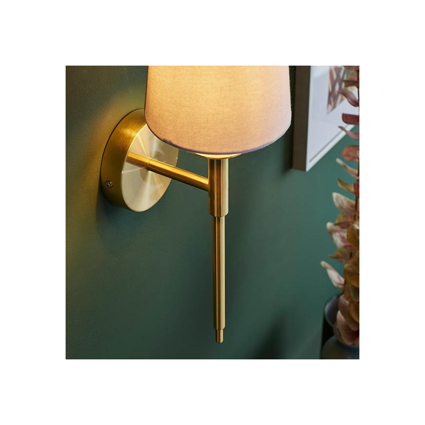 Endon 92955 - Wall Light 1xE14/6W/230V White/Gold