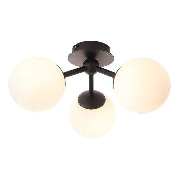 Endon 93489 - FRIO Bathroom surface-mounted ceiling light 3xG9/3W/230V IP44 Black