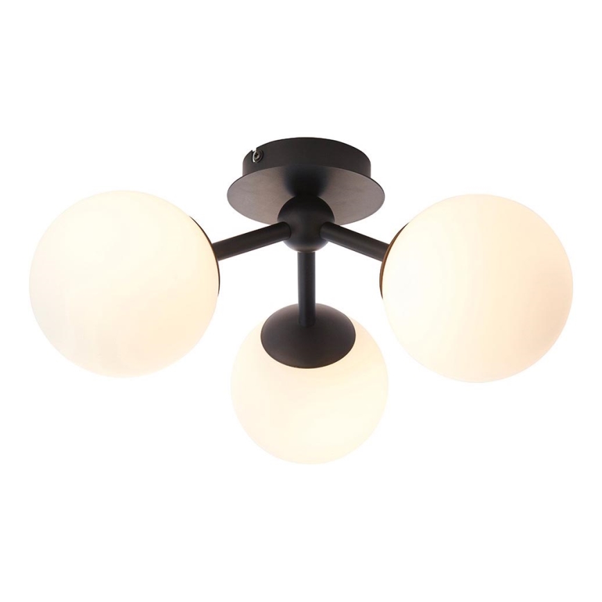 Endon 93489 - FRIO Bathroom surface-mounted ceiling light 3xG9/3W/230V IP44 Black