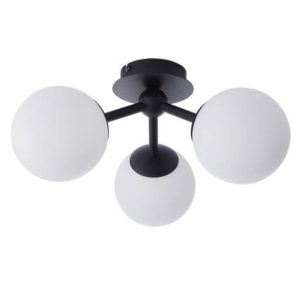 Endon 93489 - FRIO Bathroom surface-mounted ceiling light 3xG9/3W/230V IP44 Black