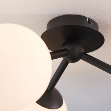 Endon 93489 - FRIO Bathroom surface-mounted ceiling light 3xG9/3W/230V IP44 Black