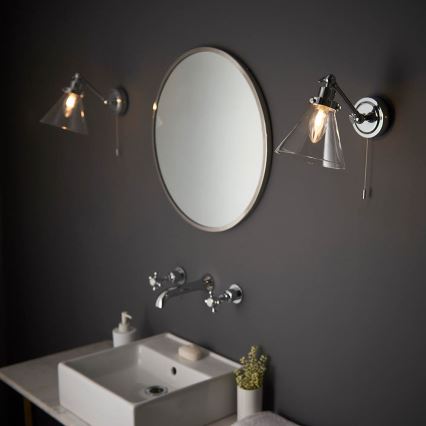 Endon 93853 - Bathroom wall spotlight FARADAY 1xG9/3W/230V IP44 shiny chrome
