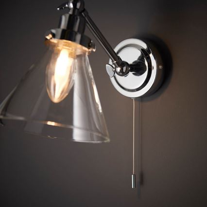 Endon 93853 - Bathroom wall spotlight FARADAY 1xG9/3W/230V IP44 shiny chrome