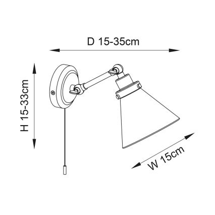 Endon 93853 - Bathroom wall spotlight FARADAY 1xG9/3W/230V IP44 shiny chrome