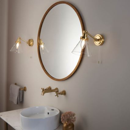 Endon 93854 - Bathroom wall spotlight FARADAY 1xG9/3W/230V IP44 gold