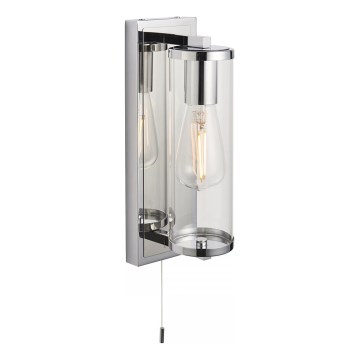 Endon 94074 - Bathroom wall light TAYLOR 1xE27/10W/230V IP44 shiny chrome