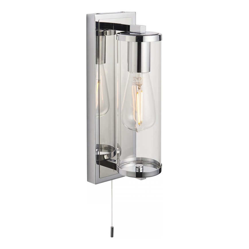Endon 94074 - Bathroom wall light TAYLOR 1xE27/10W/230V IP44 shiny chrome