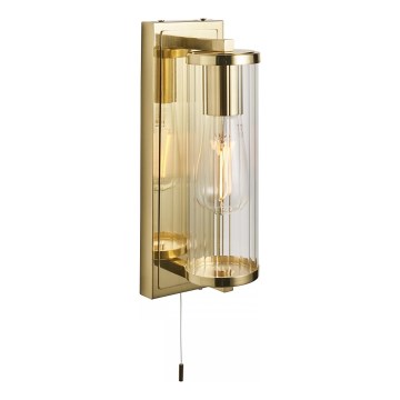 Endon 94075 - Bathroom wall light TAYLOR 1xE27/10W/230V IP44 gold