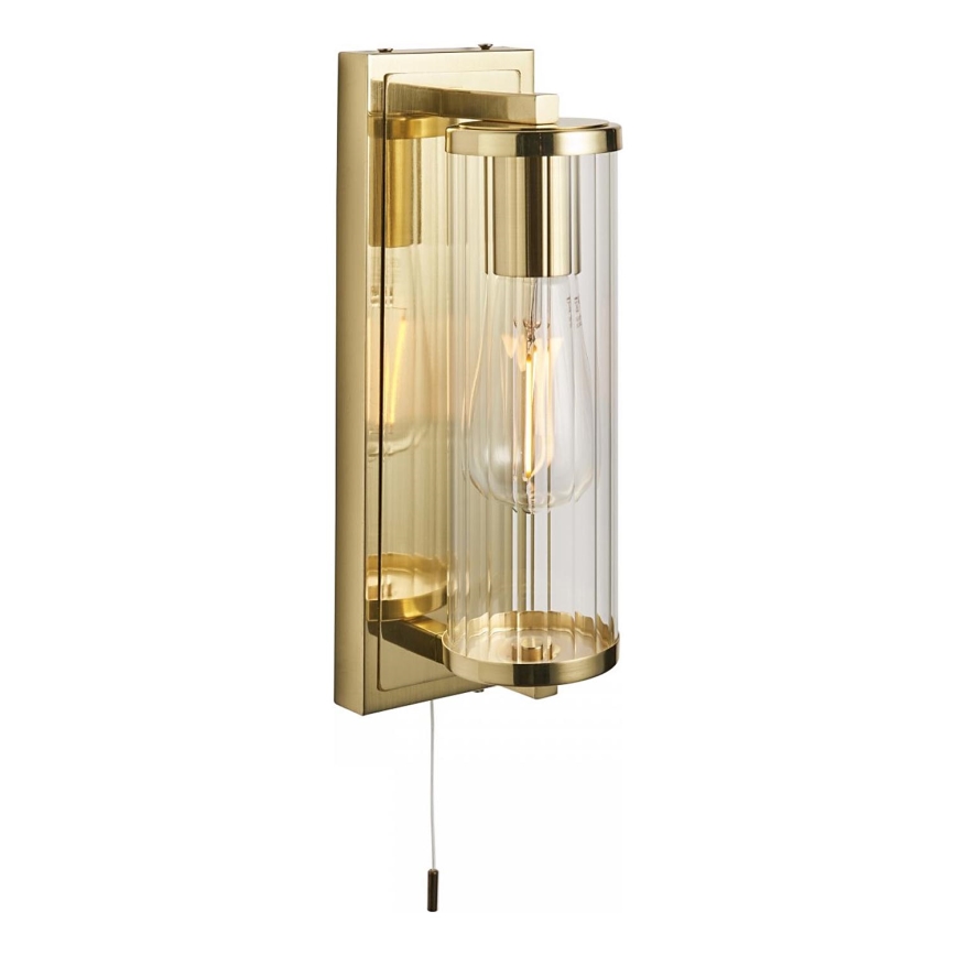 Endon 94075 - Bathroom wall light TAYLOR 1xE27/10W/230V IP44 gold