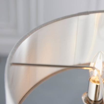 Endon 94377 - Chandelier on a chain HIGHCLERE 3xE14/40W/230V grey/shiny chrome d. 45 cm