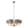 Endon 94381 - Chandelier on a chain HIGHCLERE 6xE14/28W/230V grey/shiny chrome
