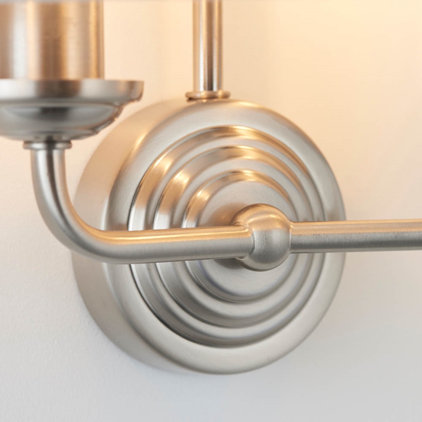 Endon 94403 - Wall light HIGHCLERE 2xE14/40W/230V grey/matte chrome