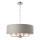 Endon 94415 - Chandelier on a chain HIGHCLERE 8xE14/40W/230V grey/shiny chrome d. 70 cm