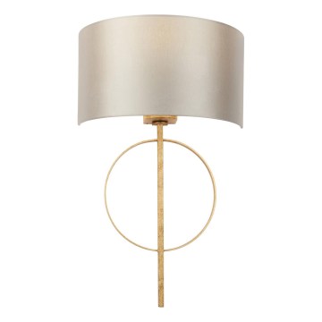 Endon 95210 - Wall light 1xE27/10W/230V grey/brass