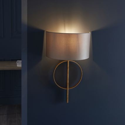 Endon 95210 - Wall light 1xE27/10W/230V grey/brass