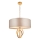 Endon 95211 - Chain-hung chandelier 5×E27/10W/230V, Ø 70 cm, grey/brass