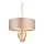 Endon 95212 - 3-Light Chain Chandelier, 3x E27/10W/230V, Ø 60 cm, Grey/Brass
