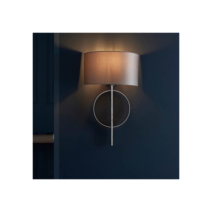 Endon 95214 - Grey wall lamp 1xE27/10W/230V