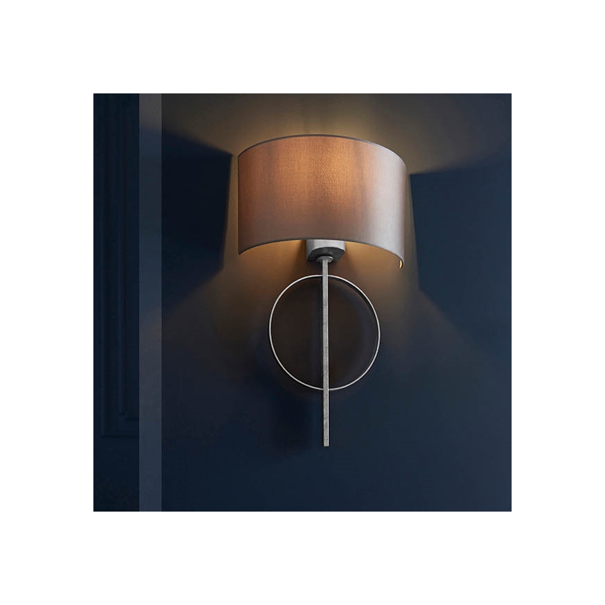 Endon 95214 - Grey wall lamp 1xE27/10W/230V