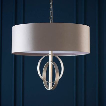 Endon 95215 - Chain-hung chandelier 5xE27/10W/230V Ø 70 cm grey