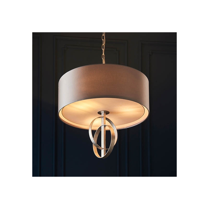 Endon 95215 - Chain-hung chandelier 5xE27/10W/230V Ø 70 cm grey