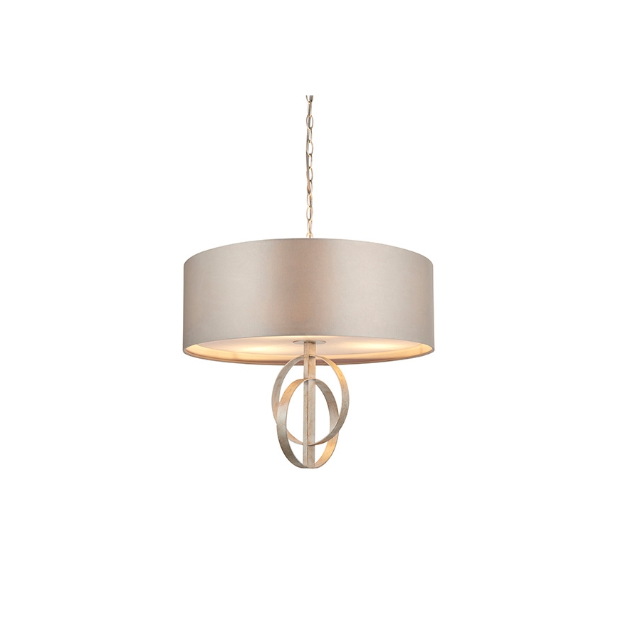 Endon 95216 - Chain-hung chandelier 3xE27/10W/230V dia. 60 cm grey