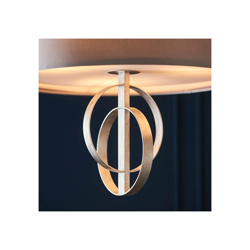 Endon 95216 - Chain-hung chandelier 3xE27/10W/230V dia. 60 cm grey