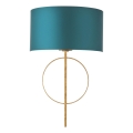 Endon 95218 - Wall lamp 1xE27/10W/230V blue/brass