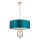 Endon 95223 - Chain-suspended chandelier 5xE27/10W/230V dia. 70 cm blue/grey