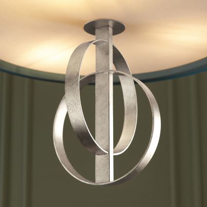 Endon 95224 - Chain-suspended chandelier 3x E27/10W/230V Ø 60 cm Blue/Grey