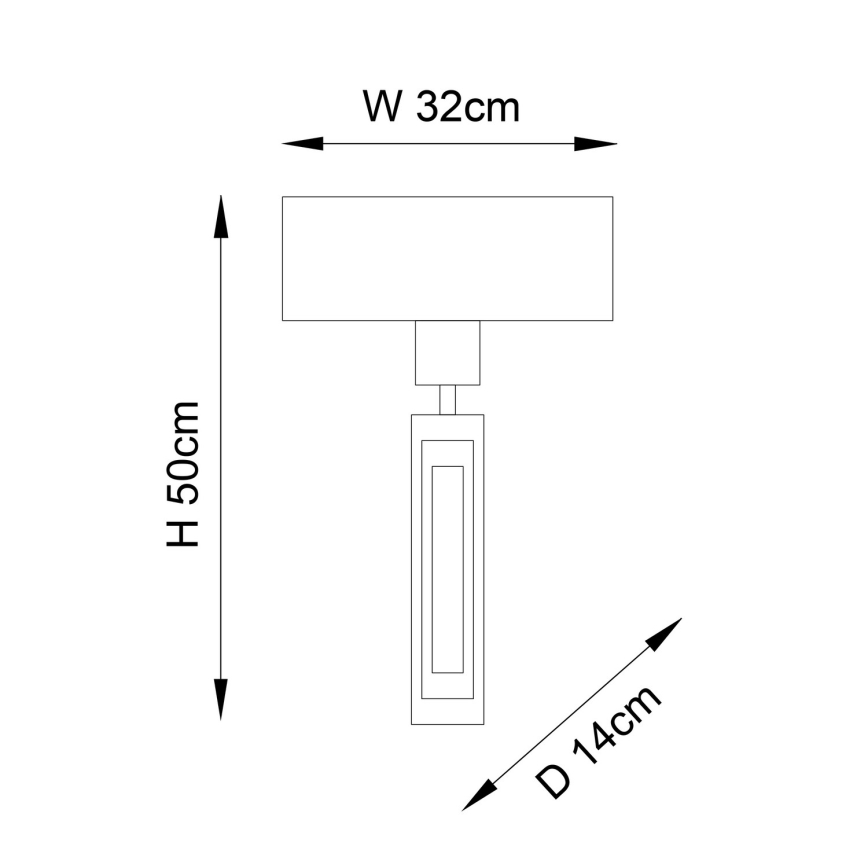 Endon 95271 - Wall light CARLTON 1xE27/10W/230V bronze