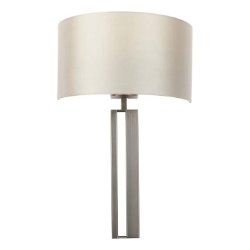 Endon 95449 - Wall lamp 1xE27/10W/230V beige/matte chrome