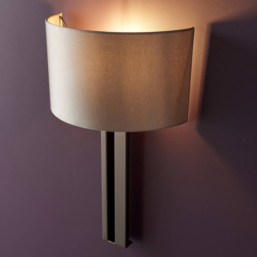 Endon 95449 - Wall lamp 1xE27/10W/230V beige/matte chrome