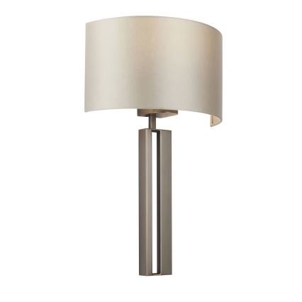 Endon 95449 - Wall lamp 1xE27/10W/230V beige/matte chrome
