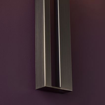 Endon 95449 - Wall lamp 1xE27/10W/230V beige/matte chrome