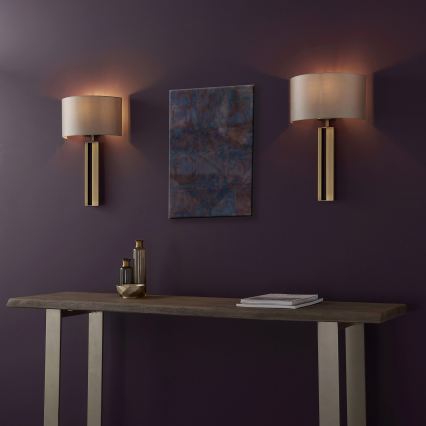 Endon 95452 - Wall lamp 1xE27/10W/230V beige/gold