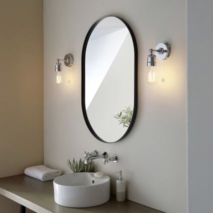 Endon 95505 - MILLER Bathroom Wall Light 1xE27/6W/230V IP44 Polished Chrome