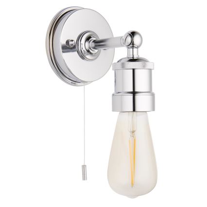 Endon 95505 - MILLER Bathroom Wall Light 1xE27/6W/230V IP44 Polished Chrome