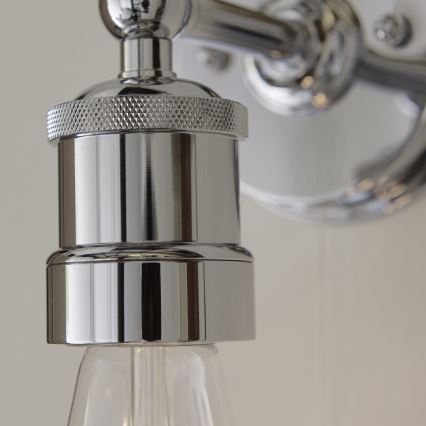 Endon 95505 - MILLER Bathroom Wall Light 1xE27/6W/230V IP44 Polished Chrome