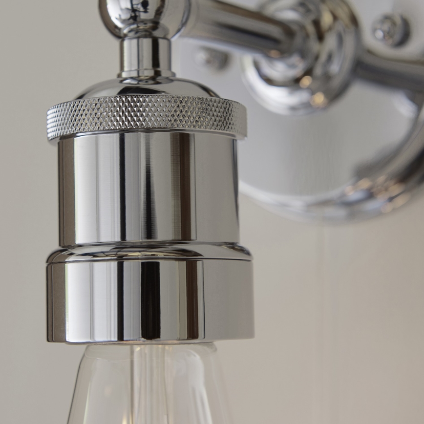 Endon 95505 - MILLER Bathroom Wall Light 1xE27/6W/230V IP44 Polished Chrome