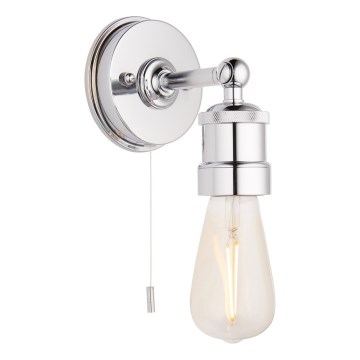 Endon 95505 - MILLER Bathroom Wall Light 1xE27/6W/230V IP44 Polished Chrome