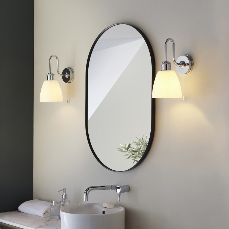 Endon 95506 - Bathroom wall light PIPER 1xE27/10W/230V IP44 polished chrome